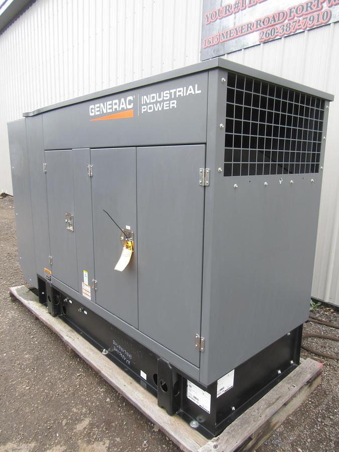 NEW 48 KW GENERATOR NATURAL GAS PROPANE GENERAC 120/240V SOUND ENCLOSED VIDEO 50 KW