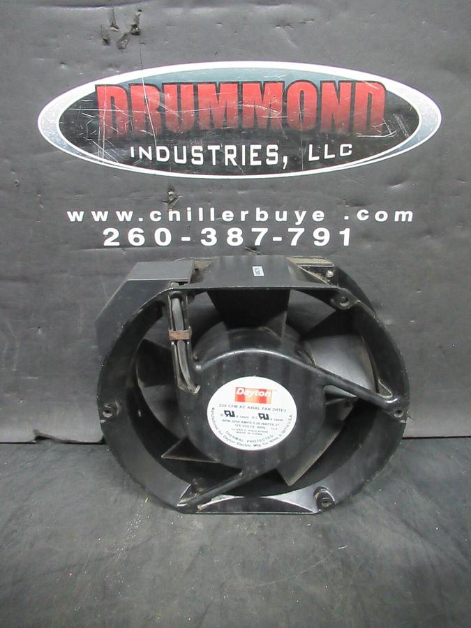 Used DAYTON AC AXIAL COOLING FAN 2RTE3 239 CFM 0.26 AMP 27 WATT 115 VOLT 3200 RPM