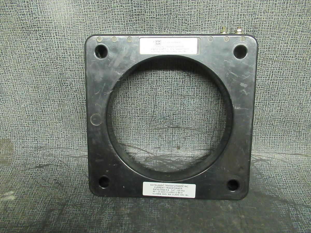Used CUTLER HAMME CURRENT TRANSFORMER 7494A73H1 RATIO: 3000:5 A 50-400 HZ