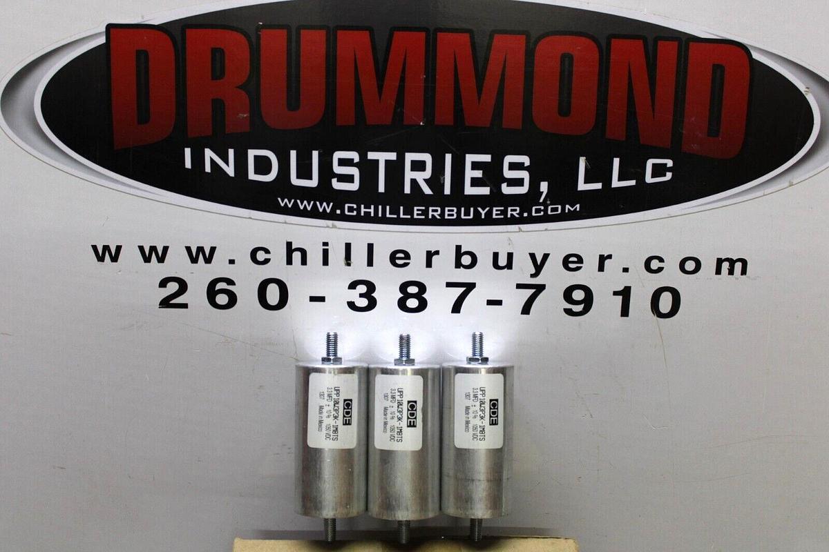 Used LOT OF 3 CDE CAPACITORS UPP10W3P3K-1M8TS 3.3 MFD 1050 VDC **WARRANTY**