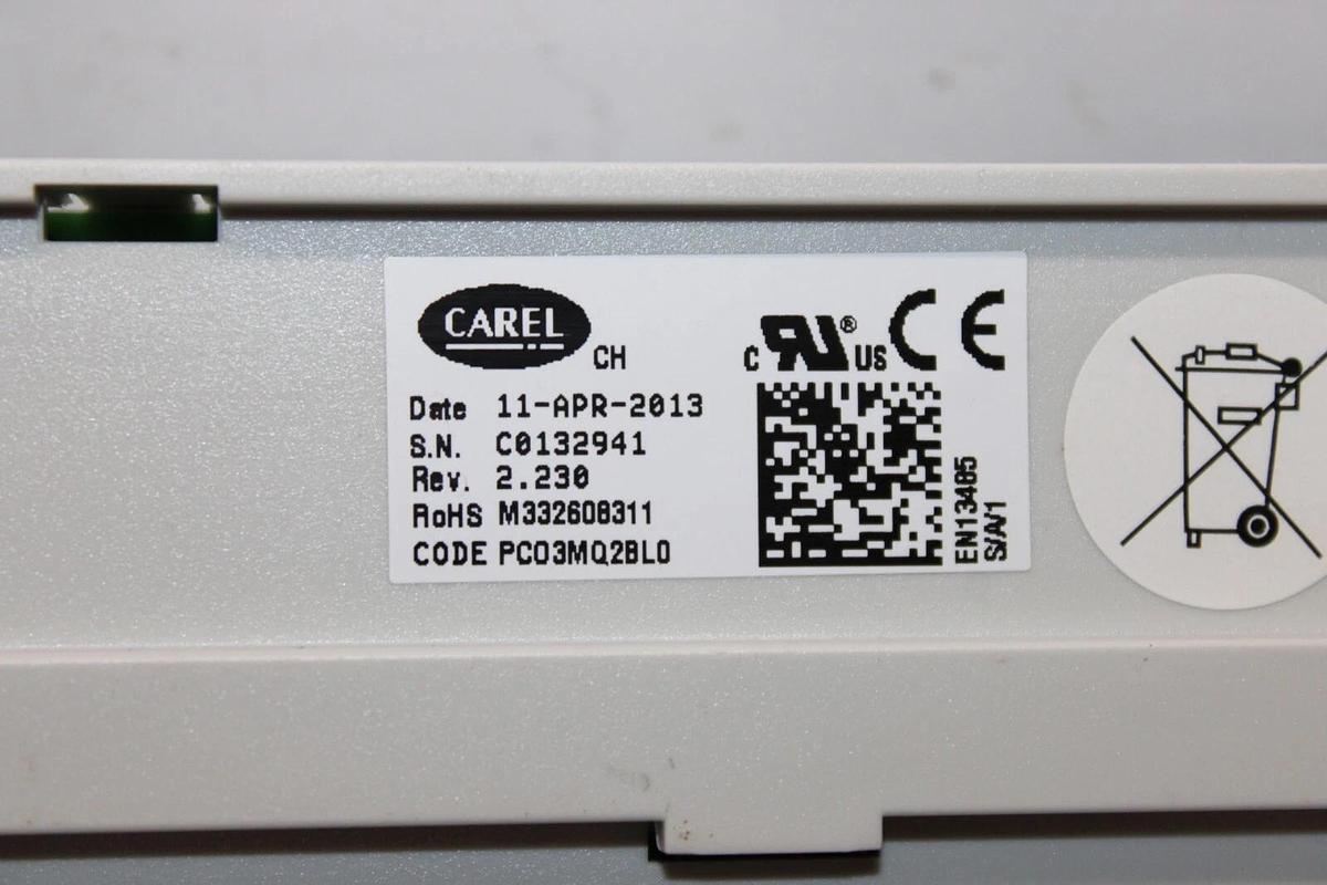 Used MCQUAY CAREL MICROTECH II CONTROL MODULE PCO3MQ2BL0 W/ ETHERNET PLUG *WARRANTY*