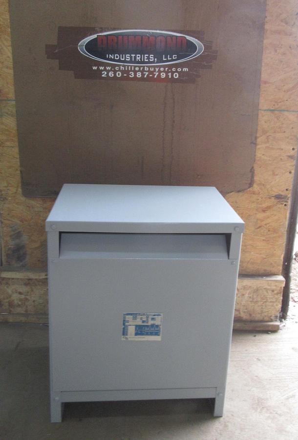 Used SQUARE D TRANSFORMER 75T3H 75 KVA 480V HIGH @ 90A 208Y/120V LOW @ 208A