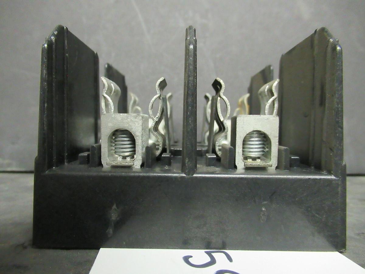 Used BUSSMANN FUSE HOLDER J60030-2CR FOR 30 AMP 600 V FUSES **WARRANTY**