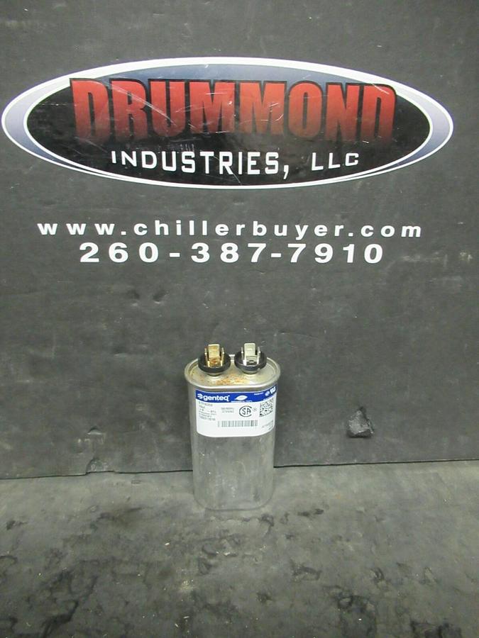 Used GENTEQ NON PCB CAPACITOR 10 uF 97F8059 370 VAC ELECTROLYTIC GENERAL ELECTRIC
