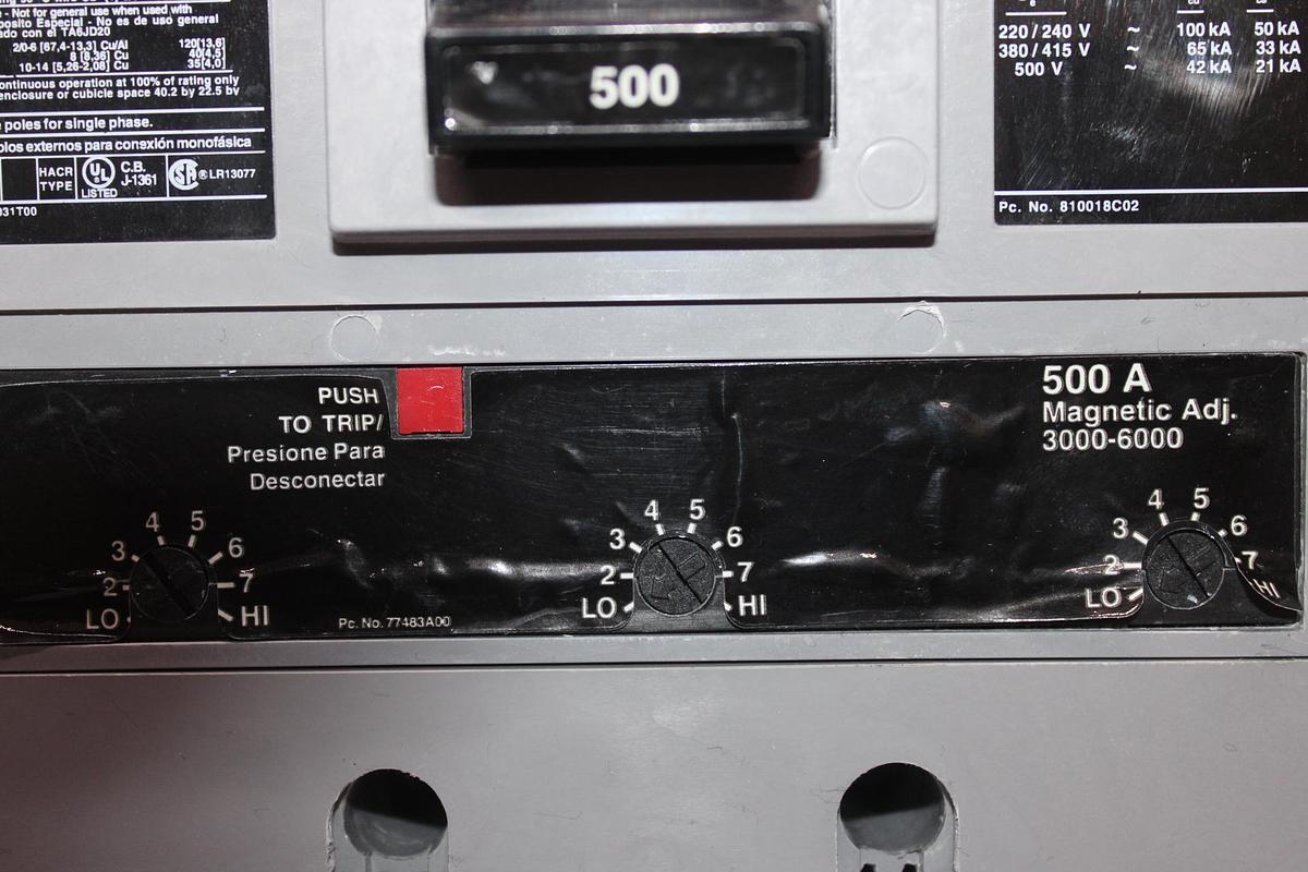 Used MERLIN GERIN MULTI9 CIRCUIT BREAKER C60 D4A 415 VAC 4 AMP 2-POLE