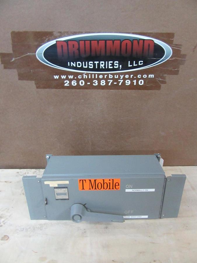 Used WETINGHOUSE FUSE PANELBOARD SWITCH  FDPS364R 200 AMP 600 VAC 50 HP 3-POLE