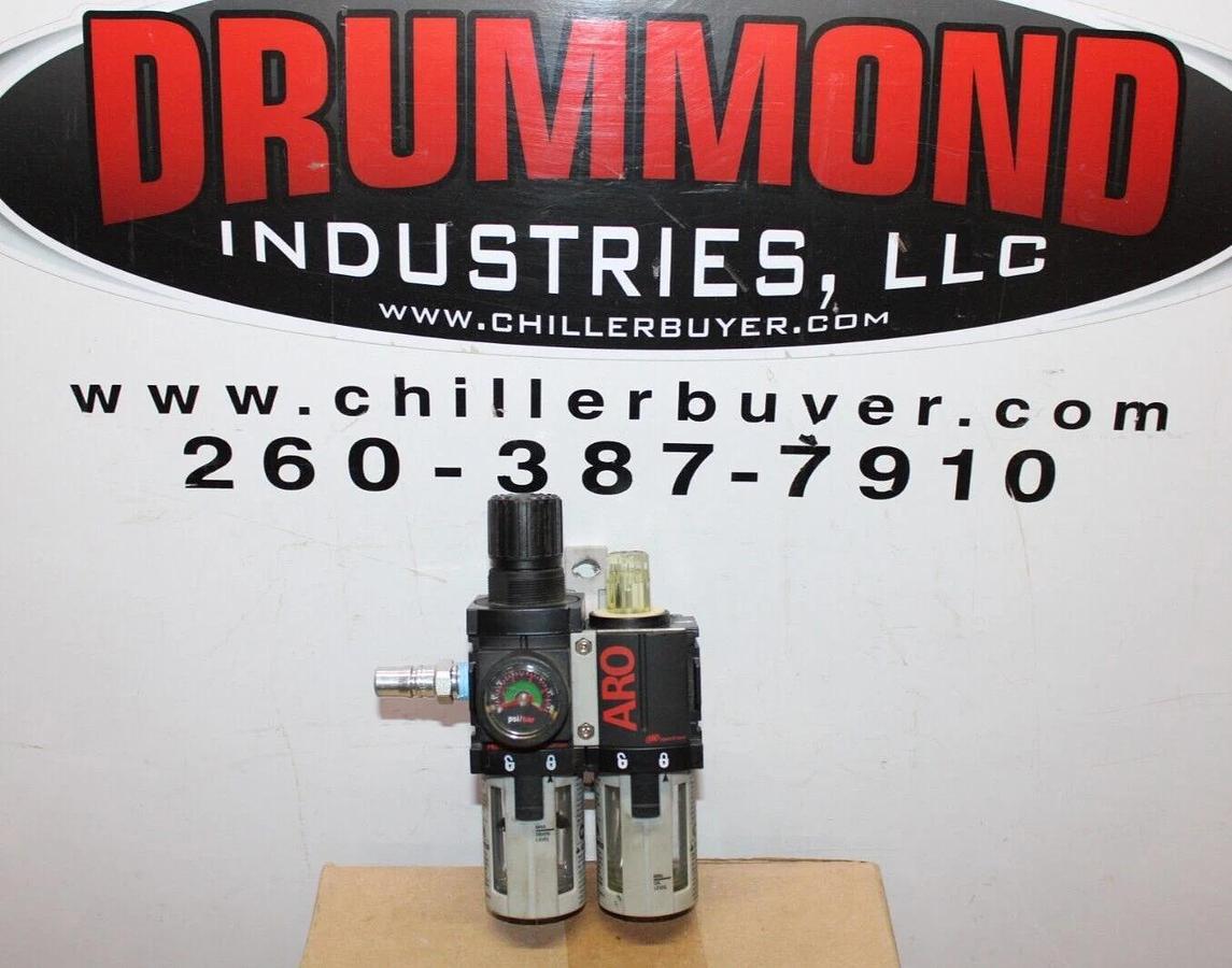 Used INGERSOL RAND ARO AIR FILTER LUBRICANT REGULATOR C38121-600 140 PSI 10 BAR