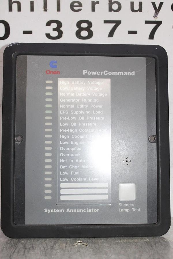 Used ONAN CUMMINS POWER COMMAND ANNUNCIATOR 300-4508 24 VDC 5 WATT