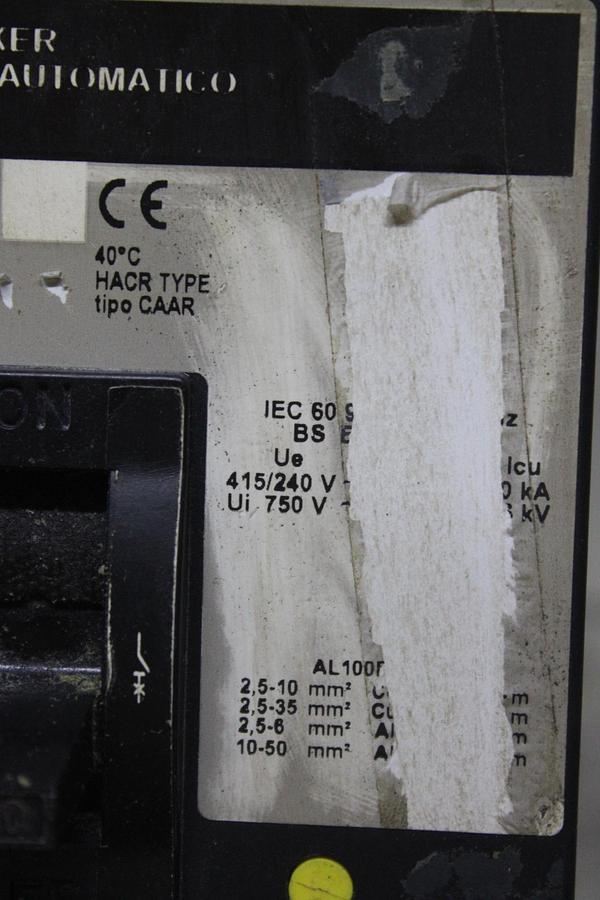 Used SQUARE D I-LINE CIRCUIT BREAKER FA34070 SERIES 2 70 AMP 480 VAC 3-POLE