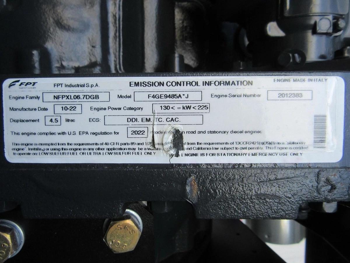 Used 80 KW DIESEL GENERATOR GENERAC 120/240V FPT BRAND NEW SOUND ENCLOSED VIDEO 50 KW