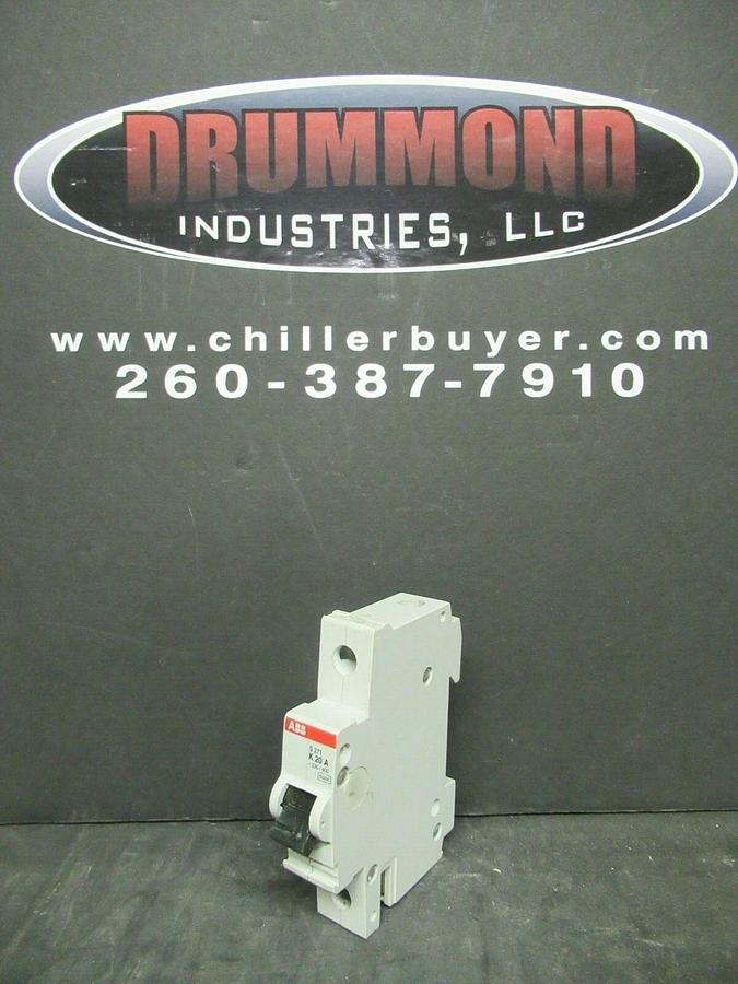 Used 20 AMP ABB BREAKER S271-K20 277/480 VAC 1 POLE 230/400 VAC **WARRANTY INCLUDED**
