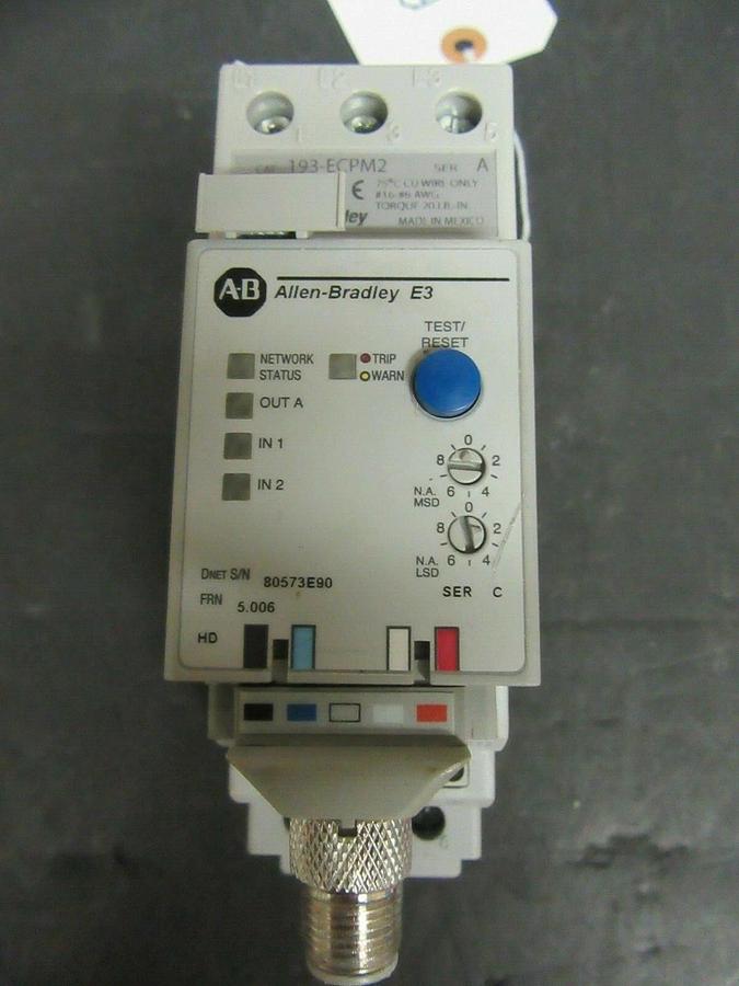 Used ALLEN BRADLEY SOLID STATE RELAY OVERLOAD 193-EC1DD SER. C 9-45 AMP **WARRANTY**