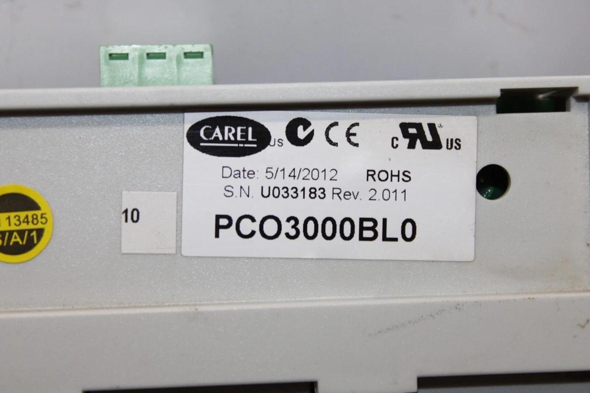 Used CAREL MICROTECH II CONTROL MODULE PCO3000BL0 REV. 2.011 **WARRANTY**