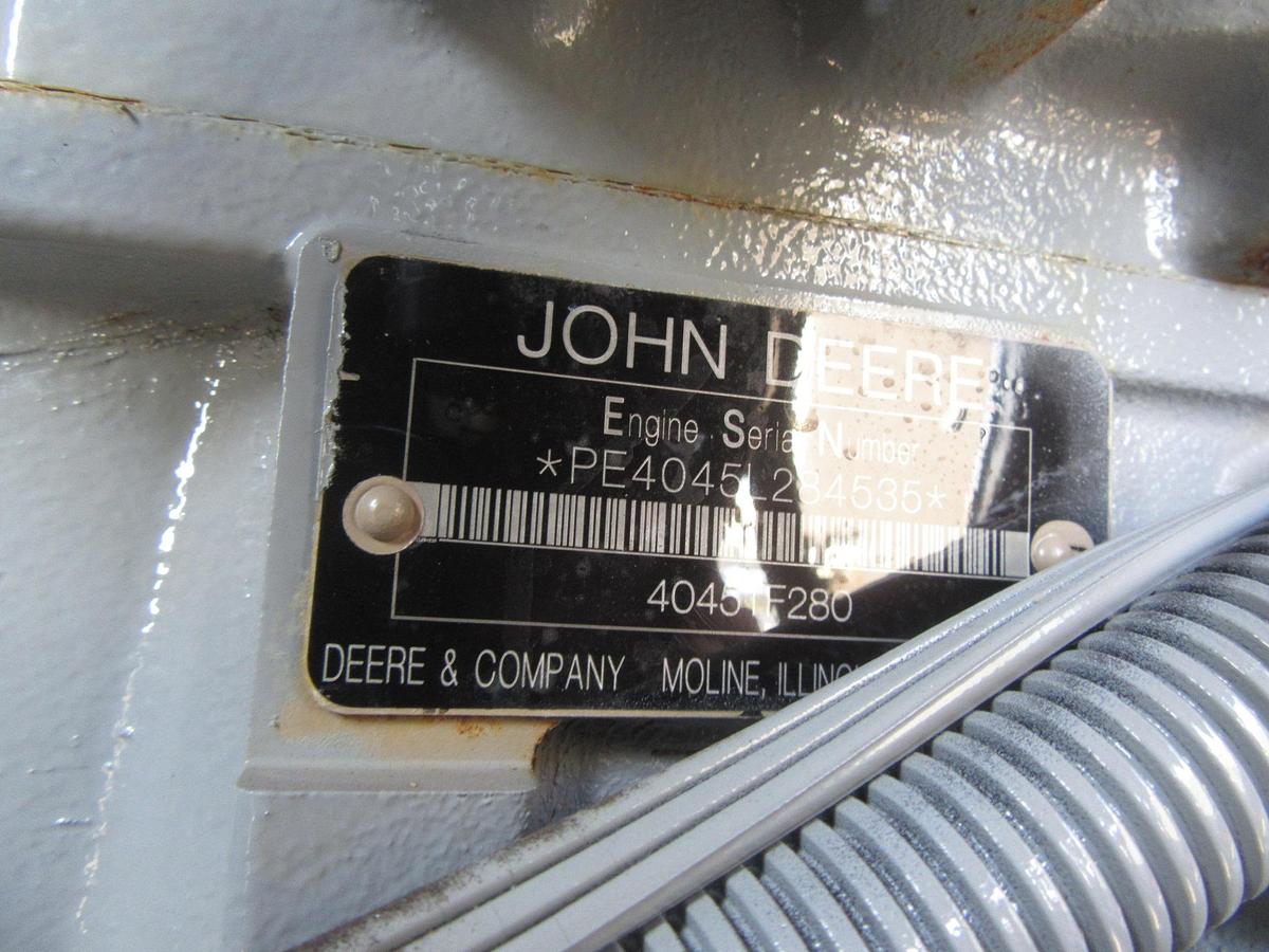 Used 50 KW DIESEL GENERATOR MTU 120/208V 3 PH JOHN DEERE SOUND ENCLOSED 158 HRS VIDEO 2016