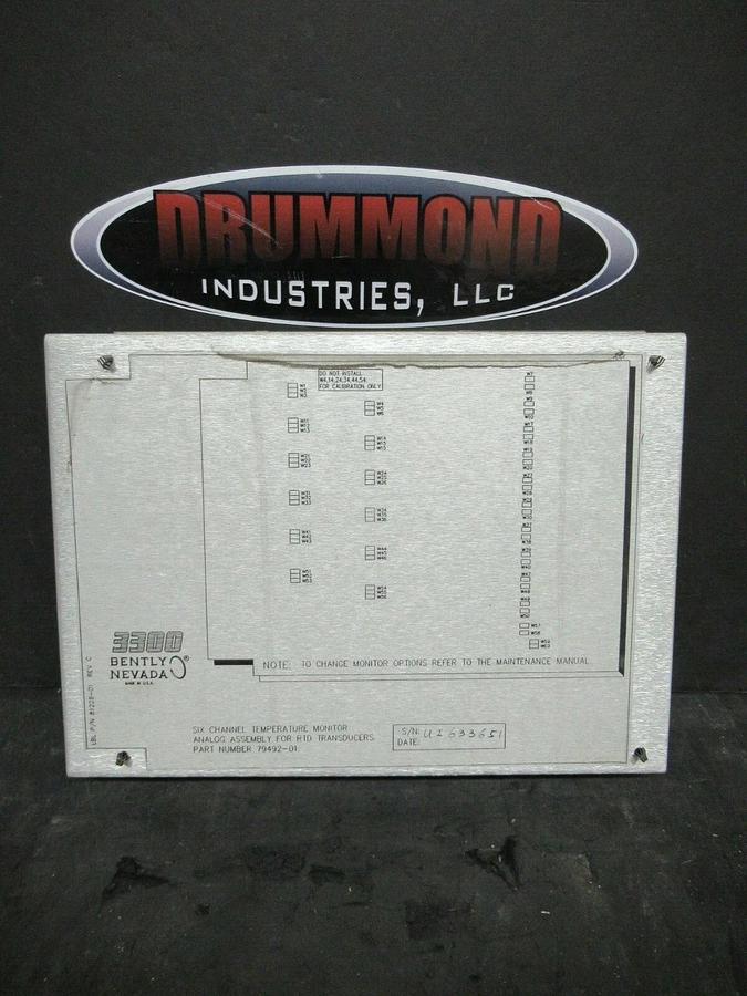 Used BENTLY NEVADA 6 CHANNEL TEMP. MONITOR 81228-01 REV. C