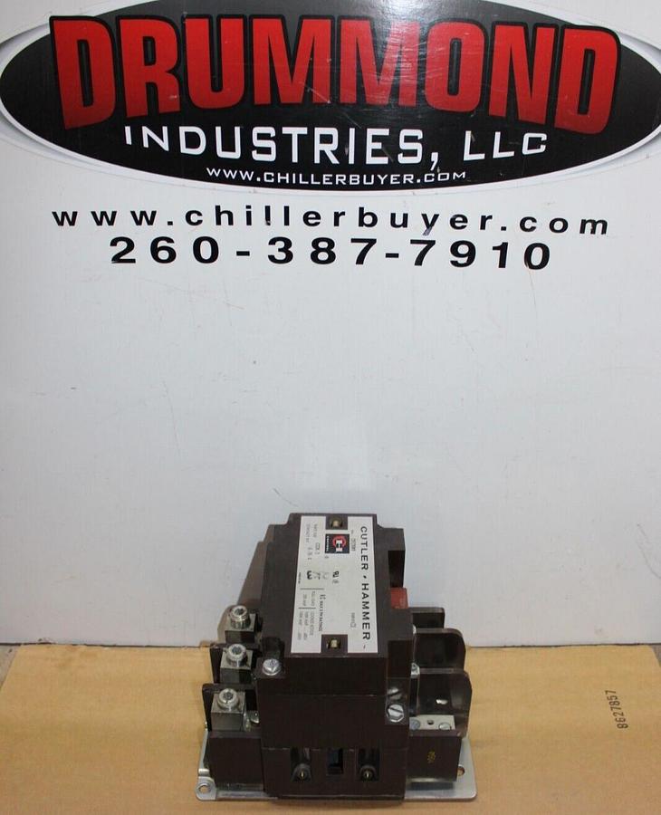Used CUTLER HAMMER CONTACTOR C832KN9 200 AMP 3-PHASE 3-POLE COIL: 120 VAC *WARRANTY*