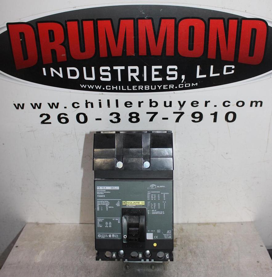 Used WESTINGHOUSE CIRCUIT BREAKER DA3400NY 2-POLE 240 VAC 400 AMP
