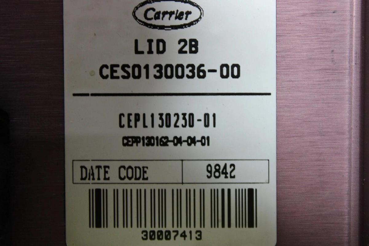 Used CARRIER COMFORT NETWORK CHILLER DISPLAY CEPL130230-01 CESO130036-00