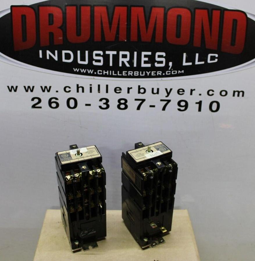 Used LOT OF 2 GE RELAY UNIT CR120B-D054 600V 48VDC COIL **WARRANTY INCLUDED**