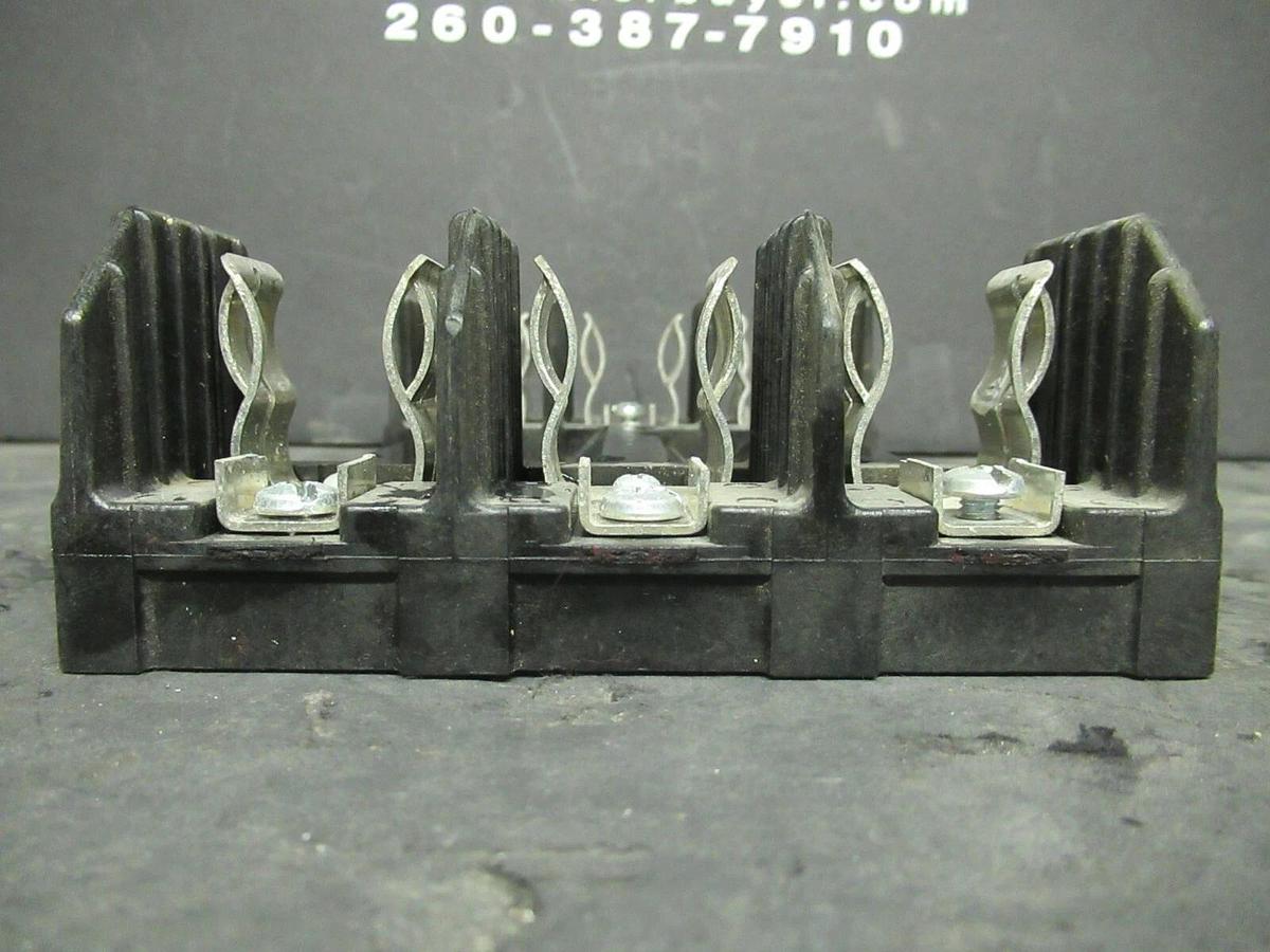 Used BUSSMAN FUSE HOLDER H60060-3S FOR 60 AMP 600 V FUSES **WARRANTY**
