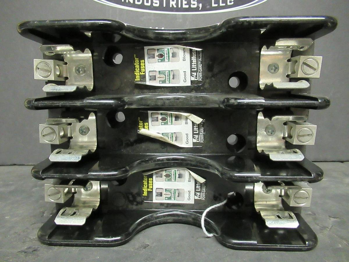 Used LITTELFUSE FUSE HOLDER LH60060-3C FOR 60 AMP 600 V FUSES