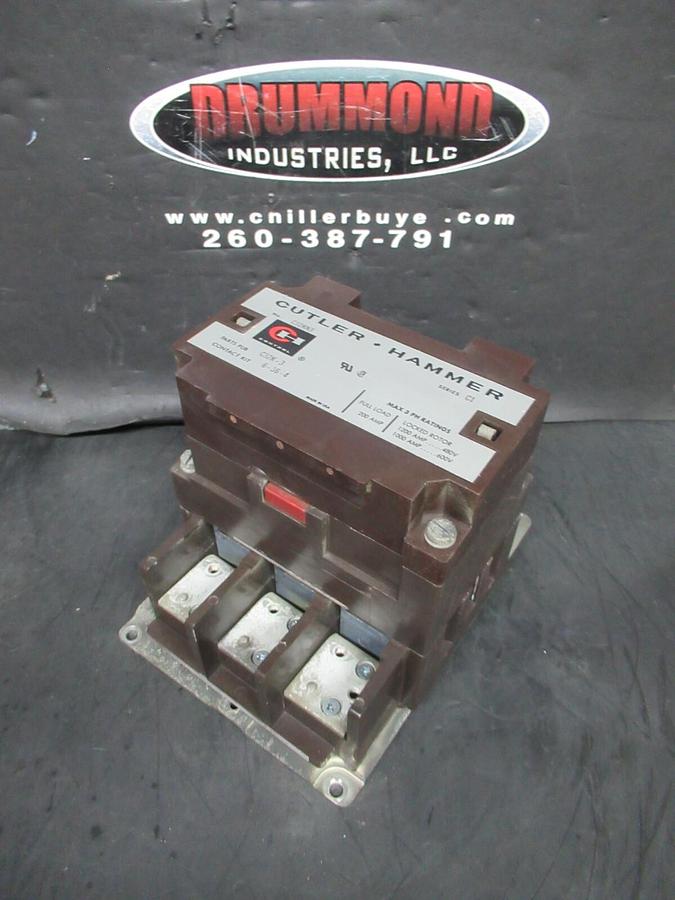 Used CUTLER-HAMMER CONTACTOR C32KN3 SER. C1 200 AMP 600V COIL: 110/120 V