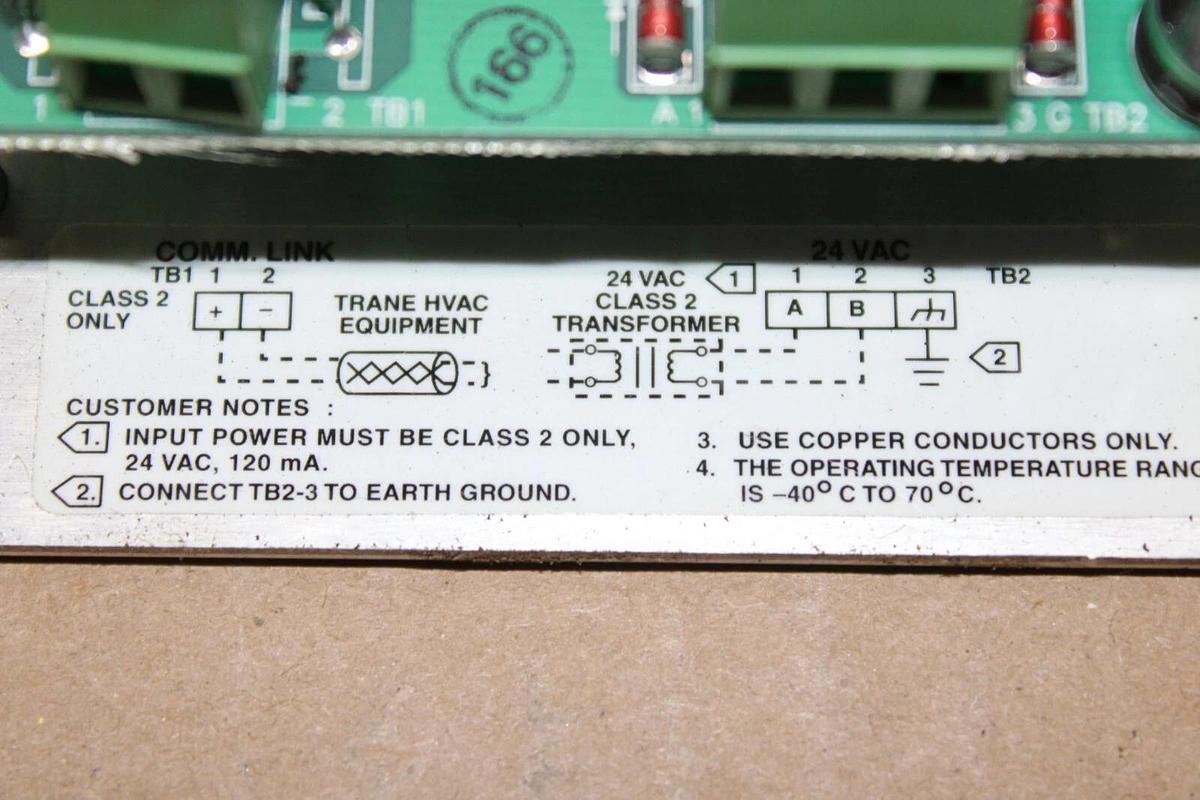 Used TRANE HMI CHILLER PURGE KEYPAD X13650465 6200-0052-04 6400-0854-03 REV. E