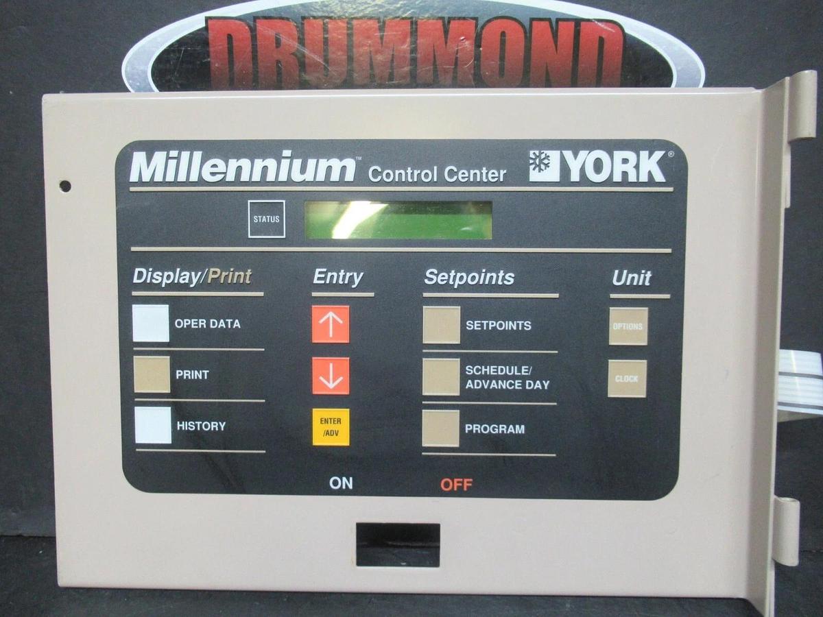 Used YORK MILLENNIUM CONTROL CENTER YK-371-02742-101 **WARRANTY INCLUDED**