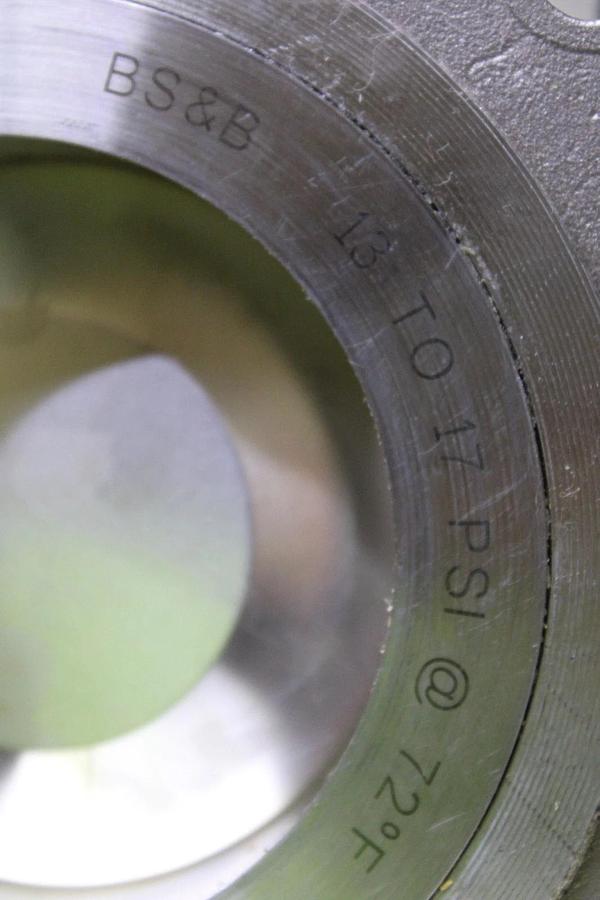 Used 3" BS&B TRANE RDV F0-0-0002-000 150 LB ANSI PRESSURE RELIEF VALVE 15 PSIG @ 72°F