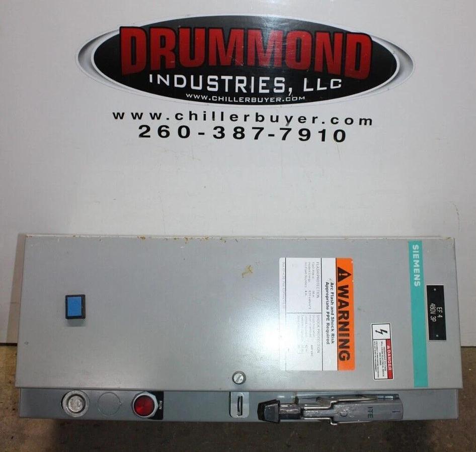 Used SIEMENS COMBO BOX COMBINATION STARTER NEMA 1 16 AMP 10 HP W/ 3TB44
