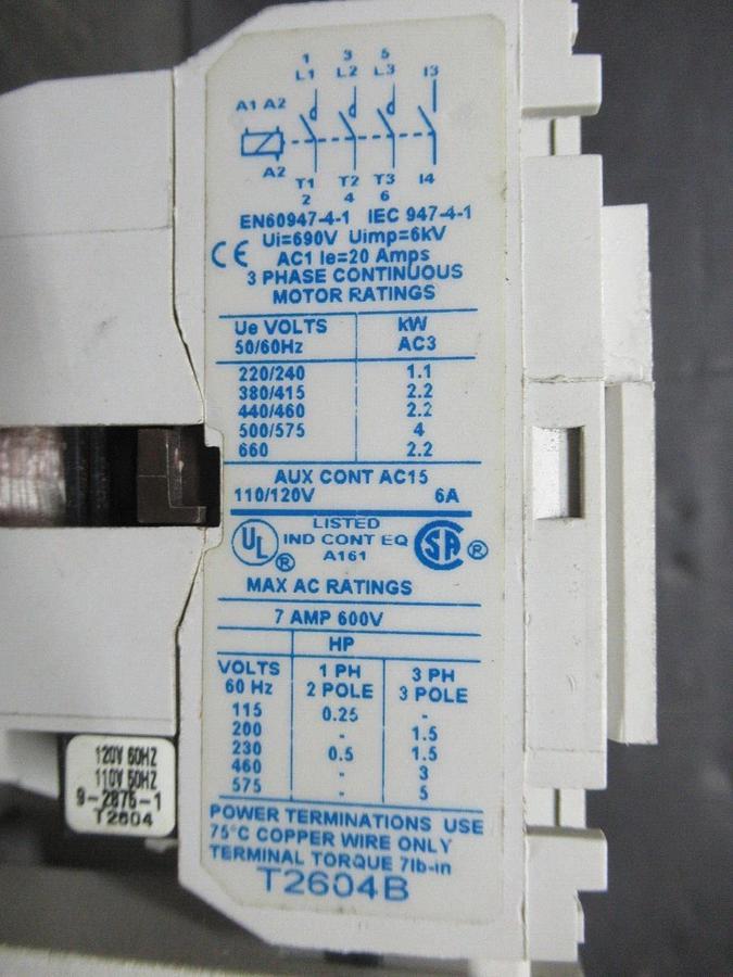 Used CUTLER HAMMER STARTER AE16ANS0 SER. C1 W/ C306DN3 OVERLOAD RELAY SER. B1