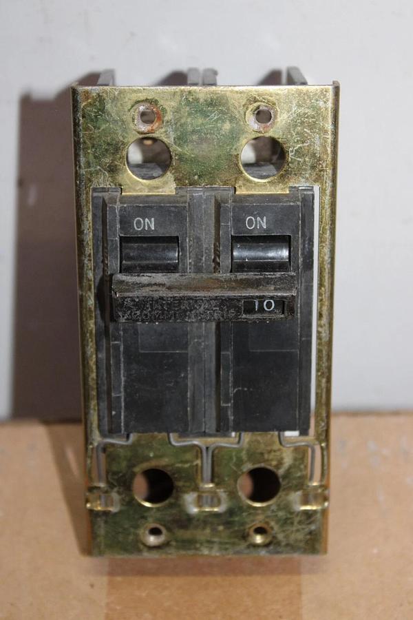 Used GENERAL ELECTRIC CIRCUIT BREAKER 343L695PJG7 10 AMP 2-POLE **WARRANTY**