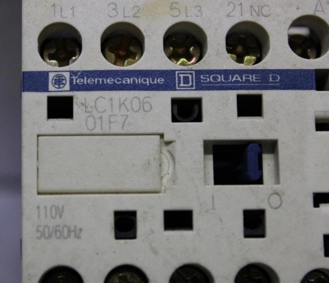 Used TELEMECANIQUE CONTACTOR LC1K0601F7 15 AMP 600 VAC 3 HP COIL: 110V *WARRANTY*