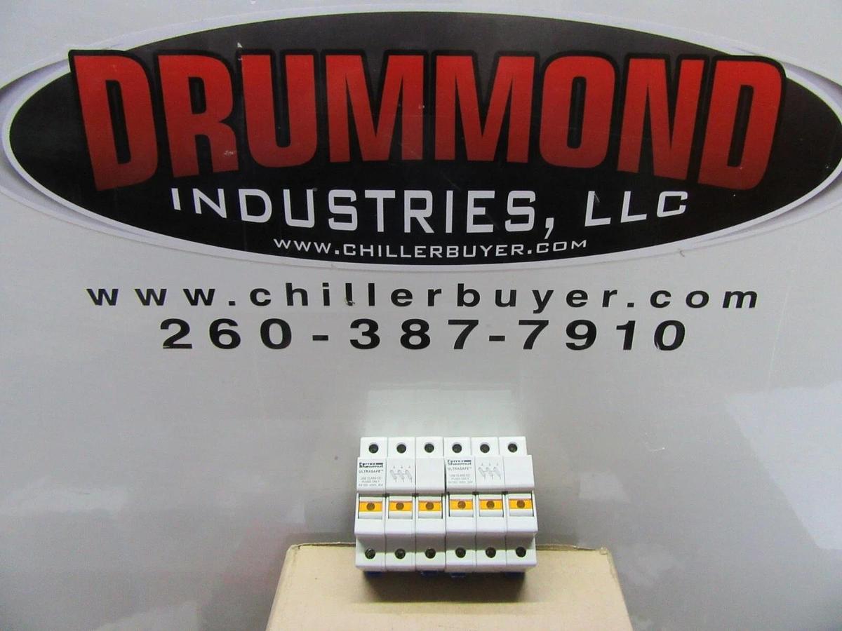 Used LOT OF 2 FERRAZ ULTRASAFE FUSE HOLDER USCC3  600V 30A 3-POLE **WARRANTY**