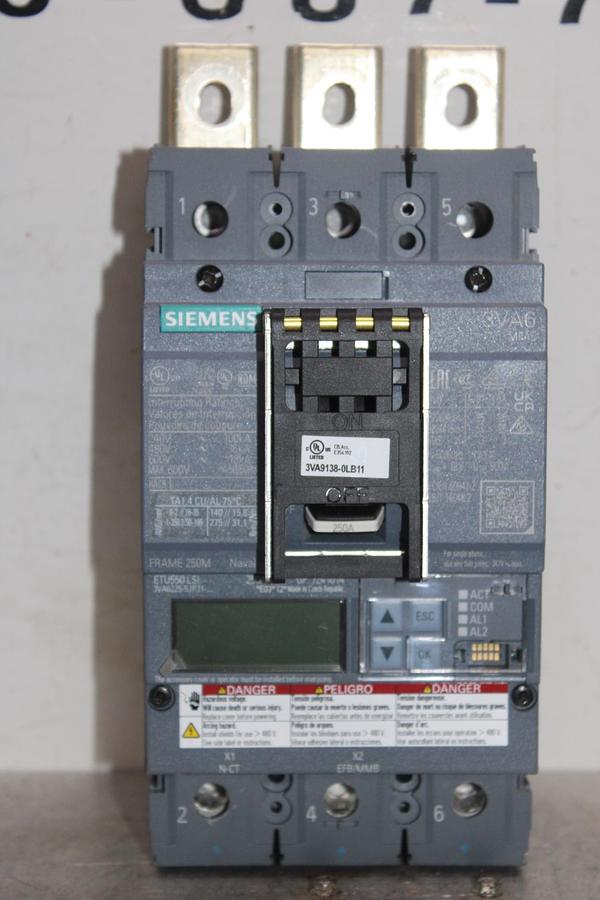 Used ABB MH HIGH INTERRUPTING CIRCUIT BREAKER 800 AMP 600 VAC 3-POLE