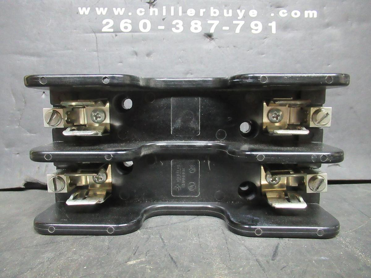 Used GOULD SHAWMUT 2-POLE FUSE HOLDER 600 VOLT 30 AMP FOR H OR K TYPE FUSES
