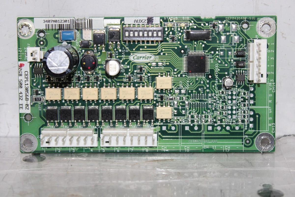 Used CARRIER AUX FAN CIRCUIT BOARD CEPL130568-02 32GB-500-432-EE CEPM430487-01C