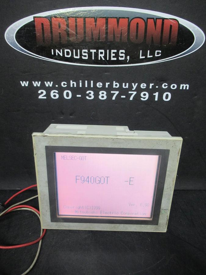 Used MITSUBISHI GRAPHIC OPERATIONAL TERMINAL TOUCH SCREEN F940G0T-LWD-E 24 VDC 390 MA