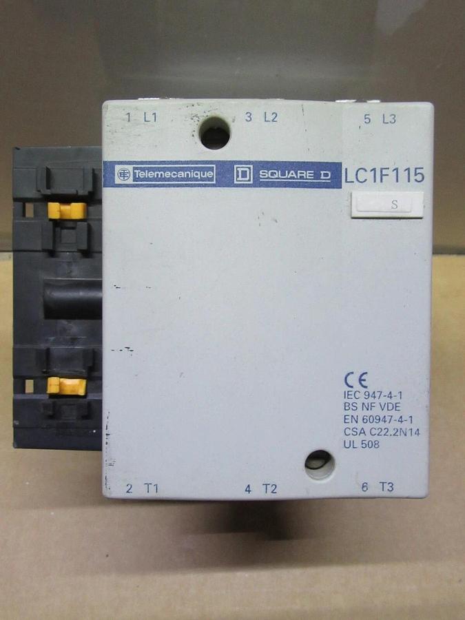 Used TELEMECANIQUE CONTACTOR LC1F115 175 AMP 600 VAC 3-PHASE 100 HP **WARRANTY**