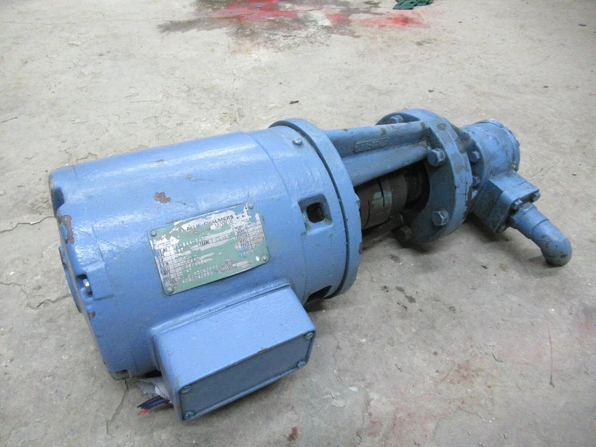 Used ROPER FLUID GEAR PUMP 17 K 15 3 HP MOTOR 230/460 VOLTS 1760 RPM 182TC FRAME
