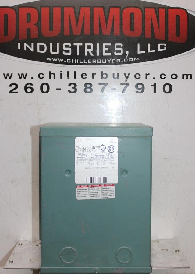 Used SQUARE D TRANSFORMER C21FY 2 KVA PRI: 480V SEC: 240V SINGLE PHASE