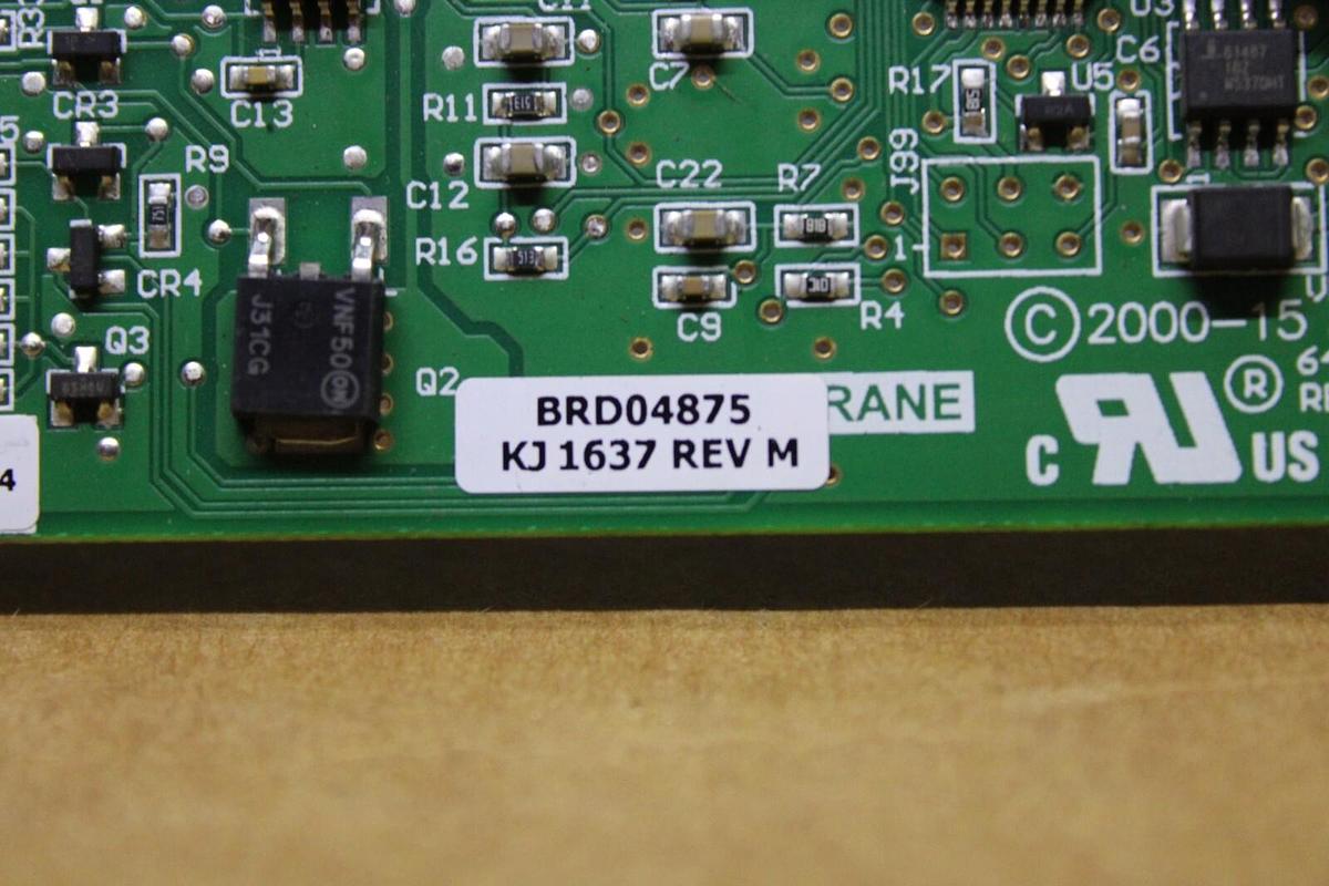 Used TRANE DUAL ANALOG I/O CIRCUIT BOARD 6400-2713-01 REV. C BRD04875 KJ1637 REV. M