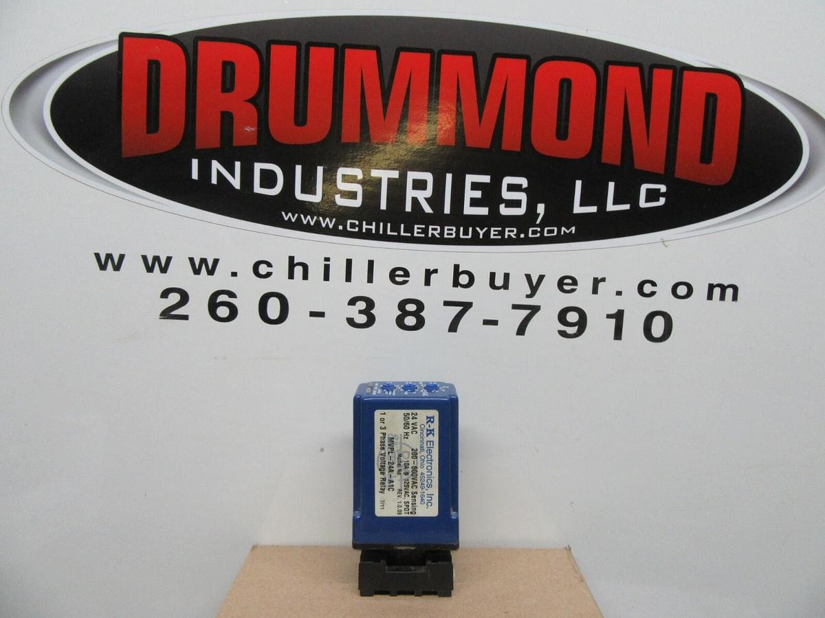Used RK ELECTRONICS RELAY MVPL-24A-A1C 24 VAC 10 AMP **WARRANTY INCLUDED**