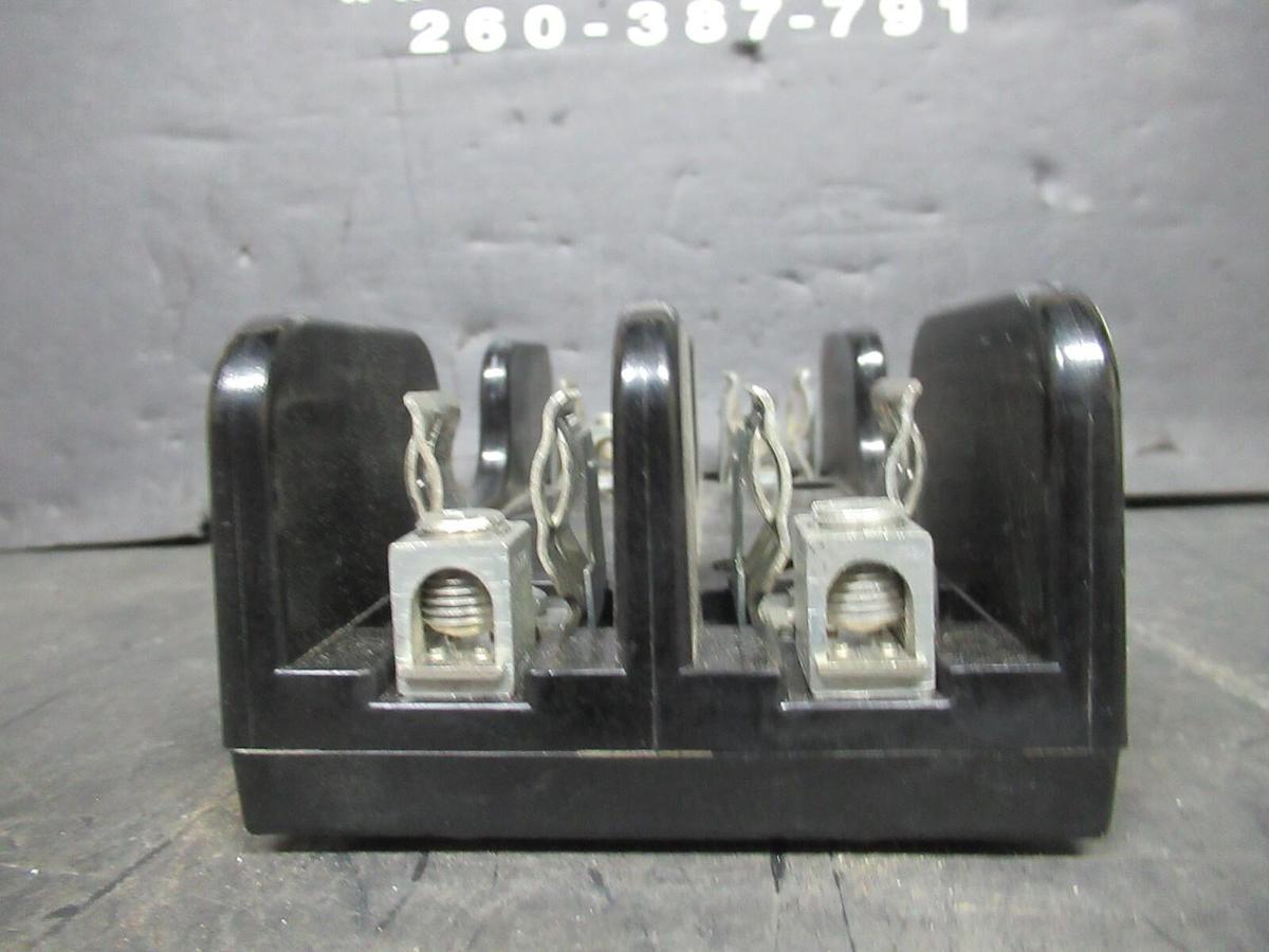 Used GOULD SHAWMUT 2-POLE FUSE HOLDER 600 VOLT 30 AMP FOR H OR K TYPE FUSES