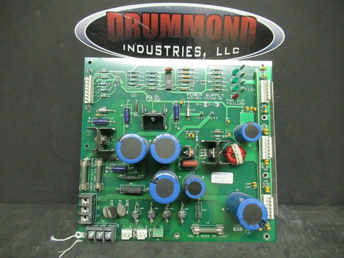 Used LIEBERT POWER SUPPLY BOARD 02-792200-30 REV. 2 P/L 7