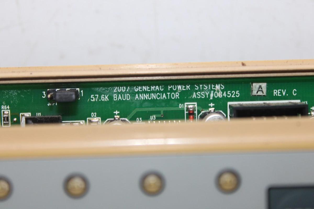 Used GENERAC GENERATOR LIGHT REMOTE ANNUNCIATOR ALARM CONTROL MODULE 0G5719 REV. B