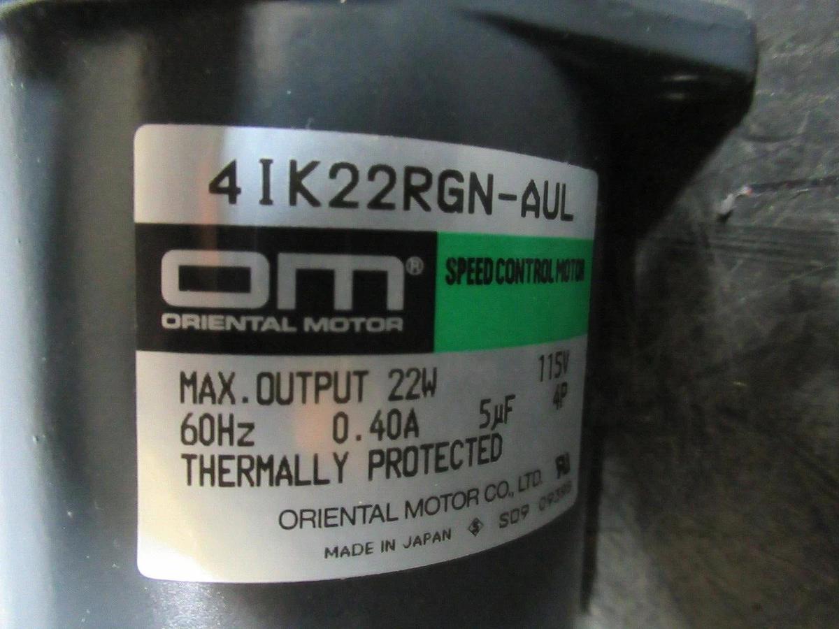 NEW SURPLUS ORIENTAL MOTORS 41K22RGN-AUL 22 WATT 115 VOLT 0.40 AMP **WARRANTY**