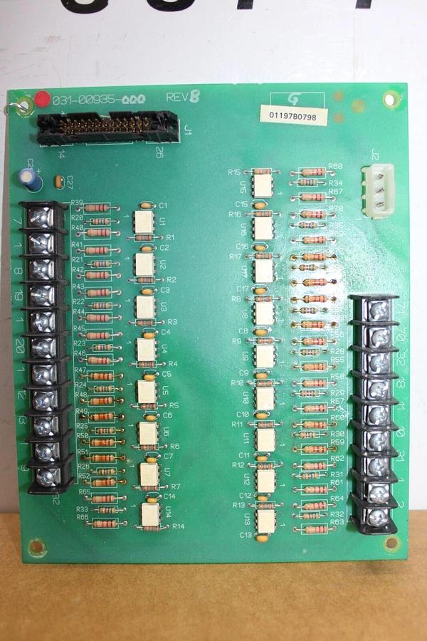 Used YORK HVAC INPUT CIRCUIT BOARD 031-00935-000 REV. B **WARRANTY INCLUDED**