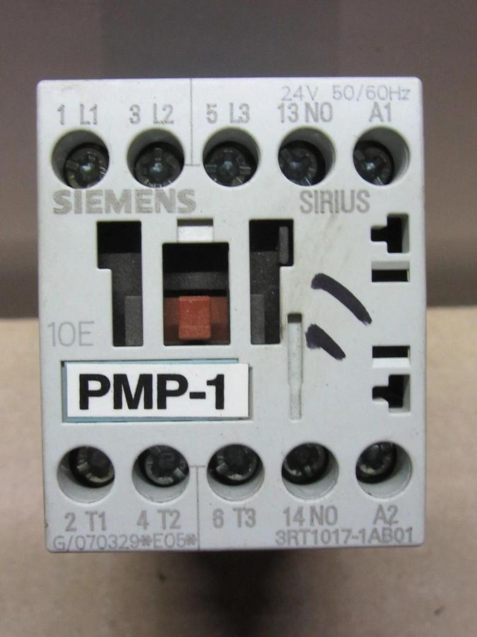 Used SIEMENS CONTACTOR 3RT1017-1AB01 600 VAC 20 AMP 10 HP **WARRANTY INCLUDED**