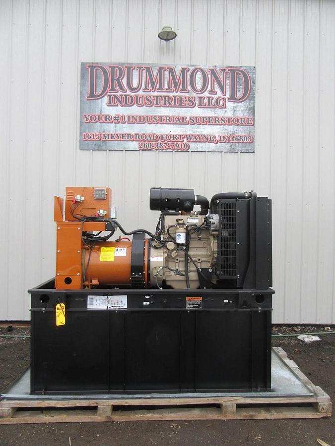 Used 30 KW DIESEL GENERATOR GENERAC 120/240 VOLT SINGLE PHASE 403 HOURS VIDEO WE SHIP